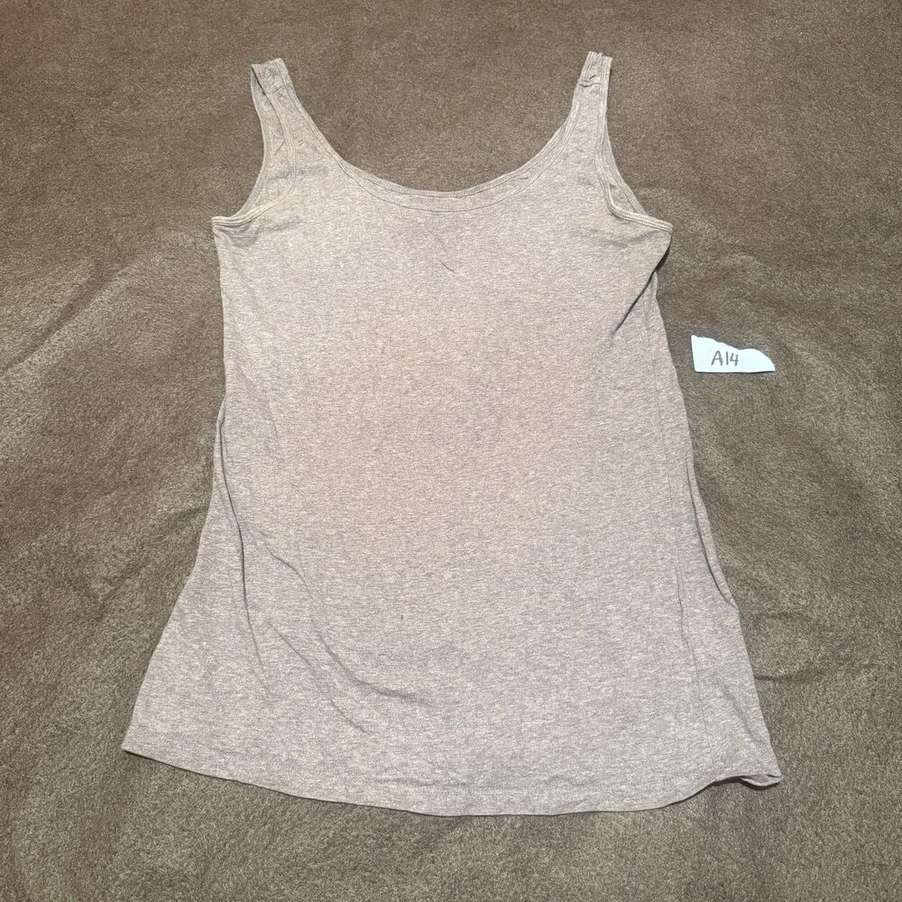 Maurices Womens Tank Top M Medium Gray Sleeveless Shirt Basic Casual